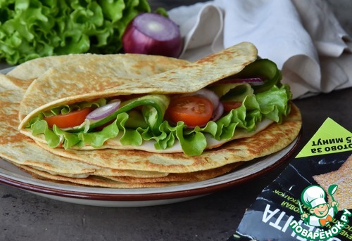 Лепешка на поленте