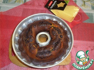 Шоколадно-тыквенный кекс с полентой