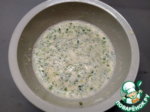 Блины с зелёным луком и рыбной начинкой Блины с зелёным луком и рыбной начинкой