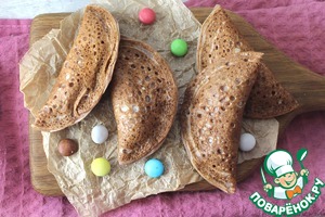 Шоколадные блинчики к чаю Шоколадные блинчики к чаю