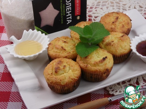 Кокосовые рикоттники с рисовой полентой Кокосовые рикоттники с рисовой полентой