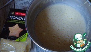 Блинчики с чечевично-злаковой полентой