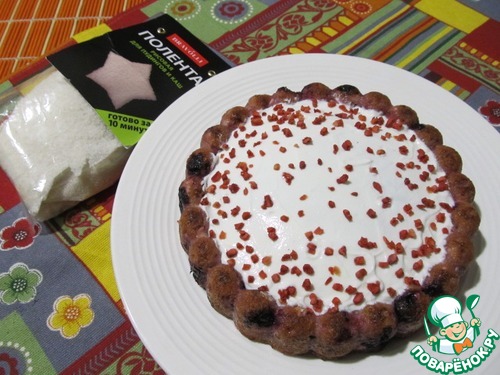 Творожный кекс с ягодами и полентой Творожный кекс с ягодами и полентой