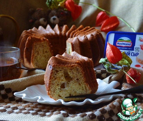 Банановый кекс на творожном сыре