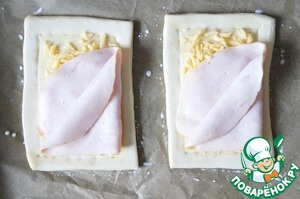 Слойка с ветчиной и яйцом Слойка с ветчиной и яйцом