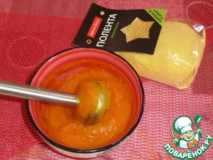 Шоколадно-тыквенный кекс с полентой