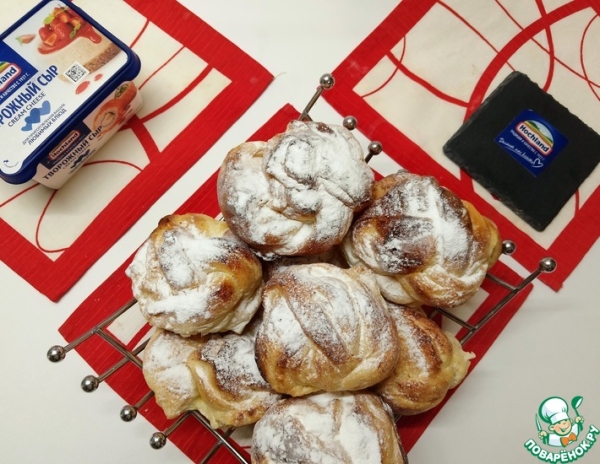 Булочки "Клубочек" с творожным сыром