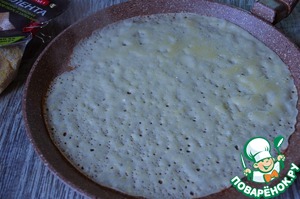 Блинчики с чечевично-злаковой полентой