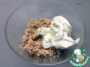 Блины с зелёным луком и рыбной начинкой Блины с зелёным луком и рыбной начинкой