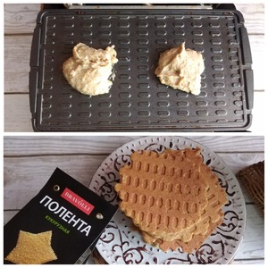 Кукурузно-ржаные тонкие вафли Кукурузно-ржаные тонкие вафли