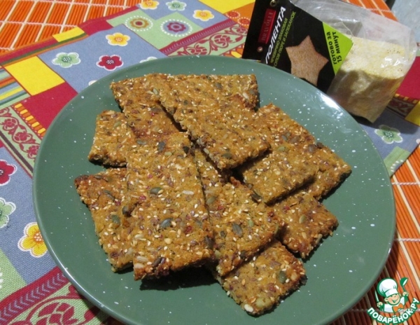 Хрустящие мультизлаковые хлебцы из поленты Хрустящие мультизлаковые хлебцы из поленты