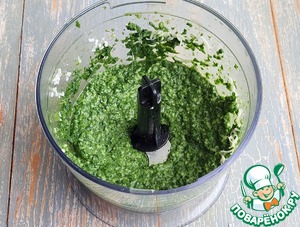 Слоёные ушки с ветчиной и шпинатом