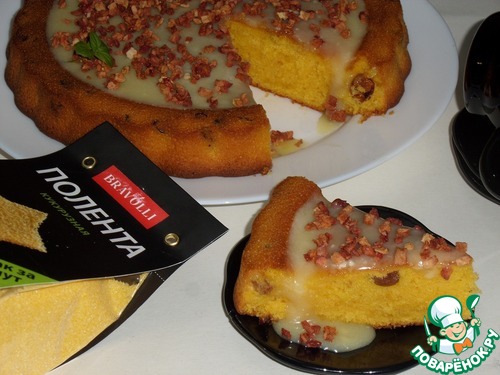 Кукурузно-тыквенный кекс с изюмом