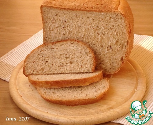 Серый хлеб с семечками на кефире