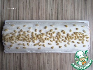 Белковый бисквитный рулет с хурмой Белковый бисквитный рулет с хурмой