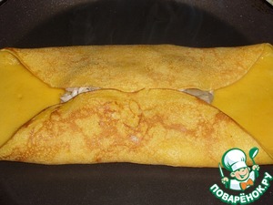 Тыквенные блины с мясом и сыром Тыквенные блины с мясом и сыром