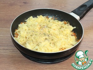 Блины из поленты с картофельной начинкой