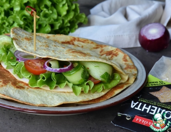 Лепешка на поленте