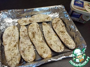 Баклажаны, запеченные с плавленым сыром