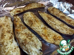 Баклажаны, запеченные с плавленым сыром