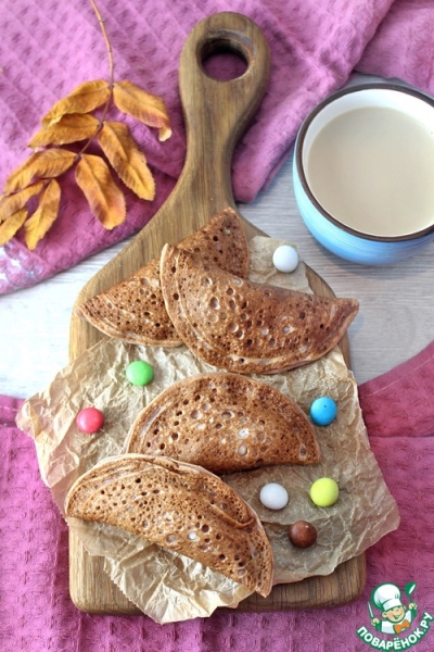 Шоколадные блинчики к чаю Шоколадные блинчики к чаю