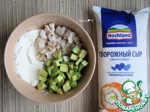 Блинчики с курицей и авокадо Блинчики с курицей и авокадо