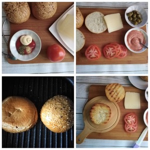 Бургер с чечевично-злаковой "котлетой"