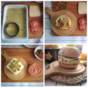 Бургер с чечевично-злаковой "котлетой"