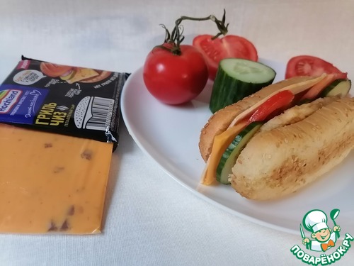 Бургер с сырной котлетой