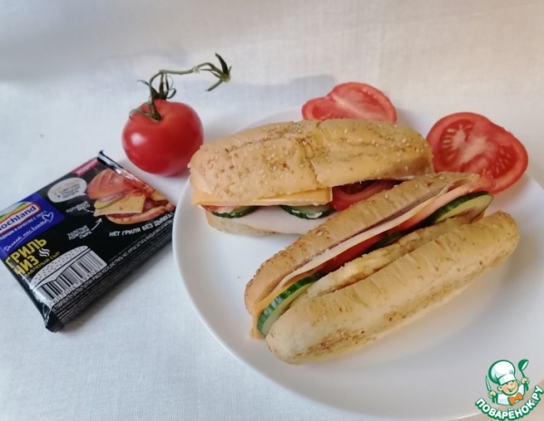 Бургер с сырной котлетой