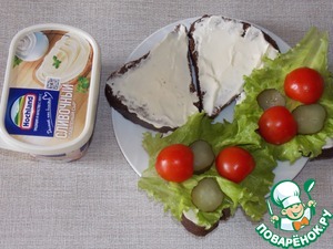 Бутерброд "Бородинский" с сыром Бутерброд "Бородинский" с сыром