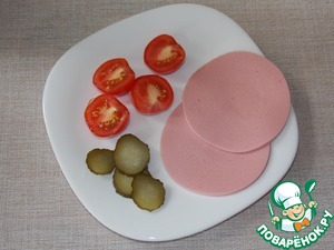 Бутерброд "Бородинский" с сыром Бутерброд "Бородинский" с сыром