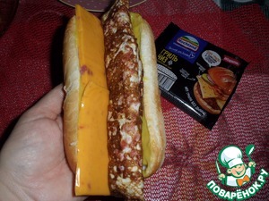 Бутерброд с яичным блином и сыром