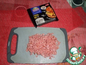 Бутерброд с яичным блином и сыром