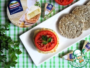 Бутерброд с котлетой на хлебце Бутерброд с котлетой на хлебце