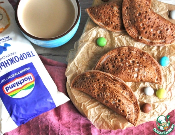 Шоколадные блинчики к чаю Шоколадные блинчики к чаю