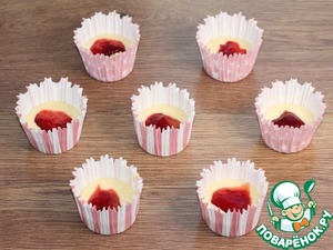 Кекс с кремом из творожного сыра