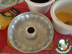 Шоколадно-тыквенный кекс с полентой