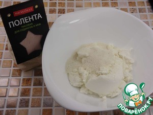 Кокосовые рикоттники с рисовой полентой Кокосовые рикоттники с рисовой полентой