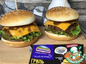 Чизбургер с карамелизированным луком