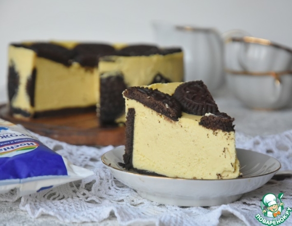 Чизкейк с шоколадным печеньем