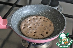 Шоколадные блинчики к чаю Шоколадные блинчики к чаю