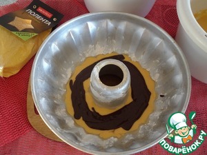 Шоколадно-тыквенный кекс с полентой