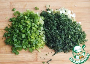 Пирожки с яйцом и зеленью