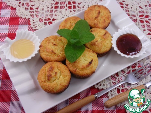 Кокосовые рикоттники с рисовой полентой Кокосовые рикоттники с рисовой полентой