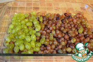 Десерт из хлебцев и винограда Десерт из хлебцев и винограда