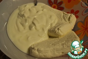 Десерт из хлебцев и винограда Десерт из хлебцев и винограда