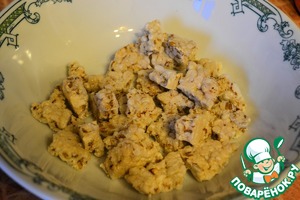 Десерт из хлебцев и винограда Десерт из хлебцев и винограда