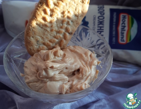 Десерт "Творожный дальгона-кофе"