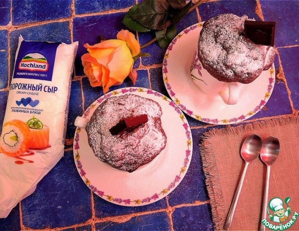 Сырно-шоколадный кекс из СВЧ Сырно-шоколадный кекс из СВЧ